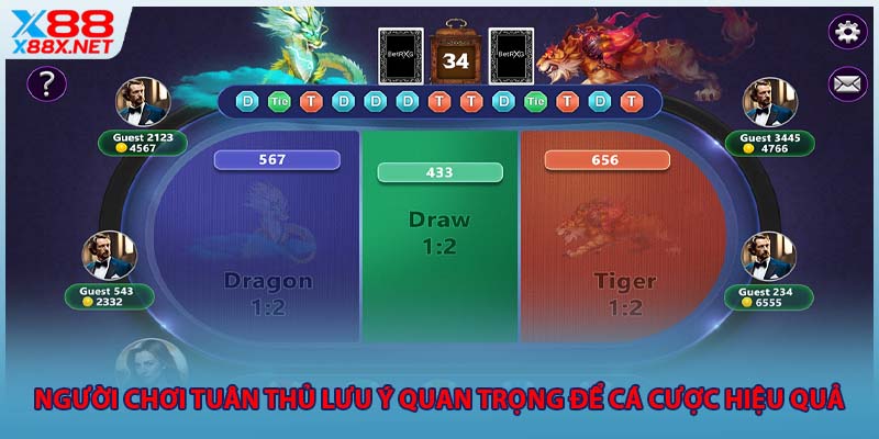 Người chơi tuân thủ lưu ý quan trọng để cá cược hiệu quả